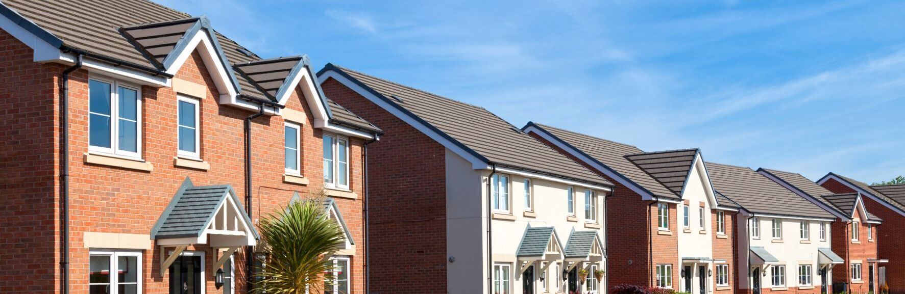 Row of new homes