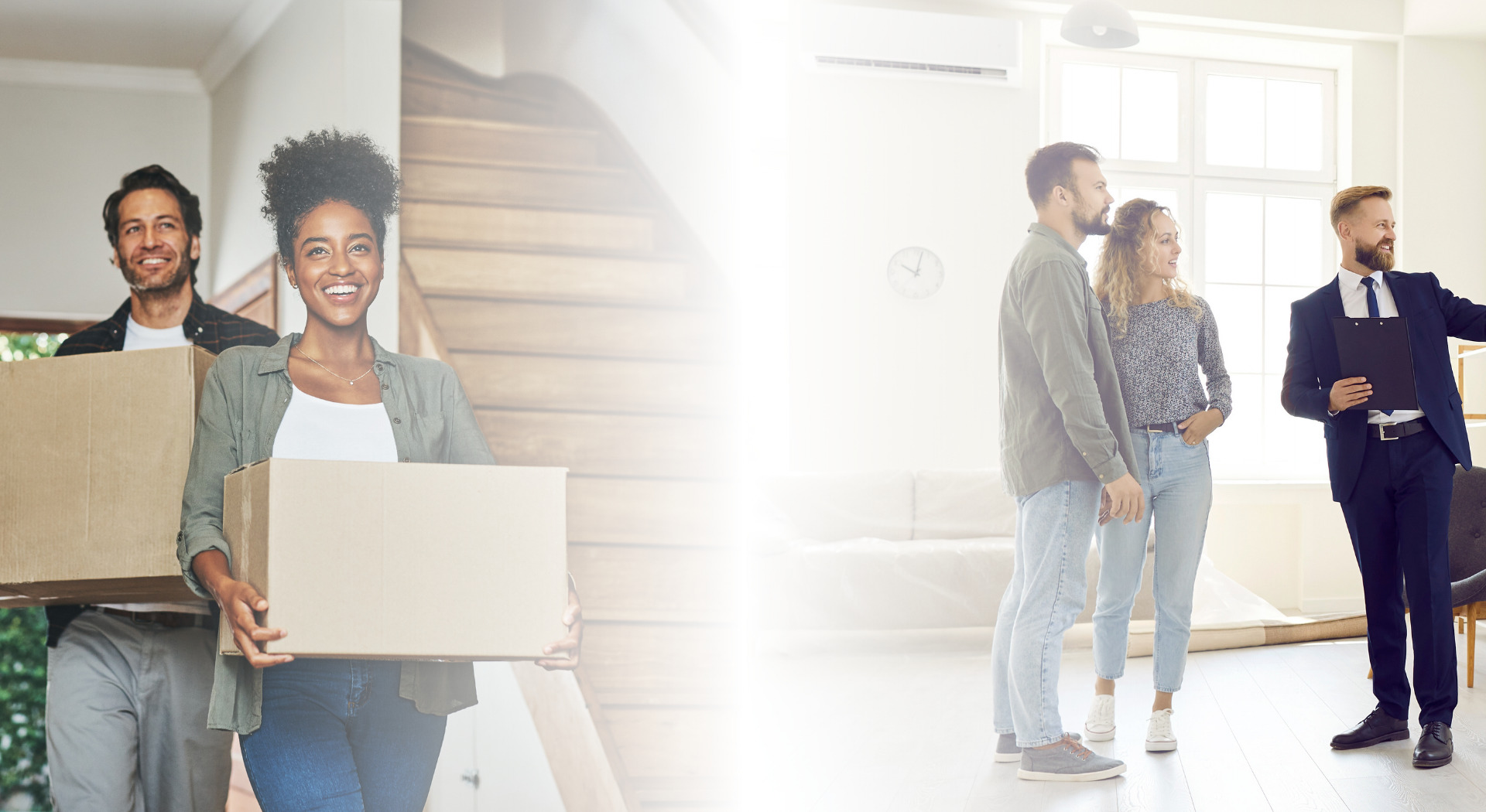 House being valued and tenants moving in