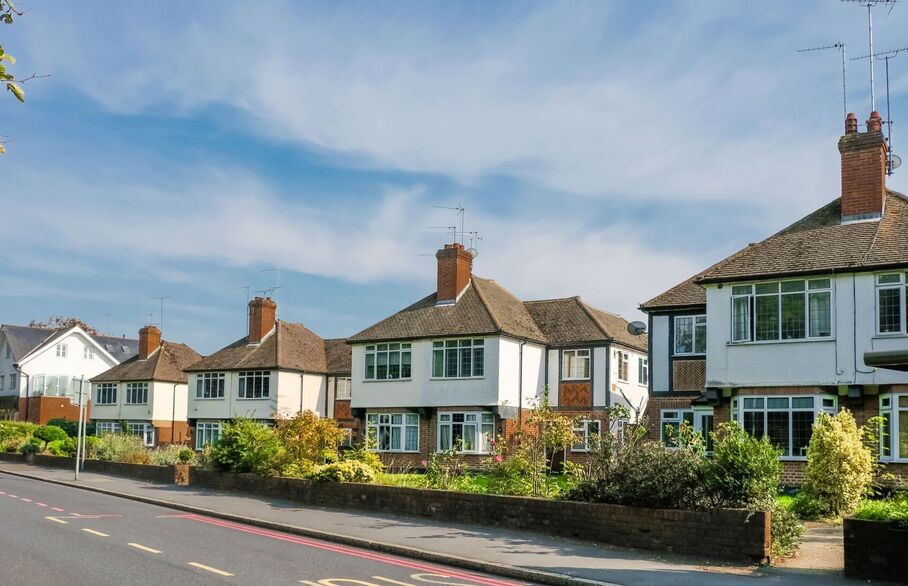 A row of houses